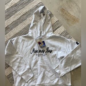 Champion Monterey Bay Aquarium Gray Hoodie 2XX Large Reverse Weave